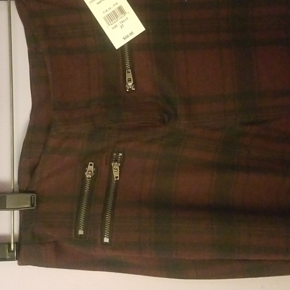 Plaid Jeggings by Design Lab, 27, NEW - Picture 3 of 5